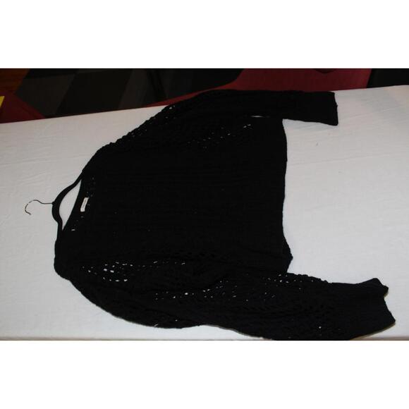 Ryan Roche Black oben knit Sweater sz. S - Picture 11 of 15